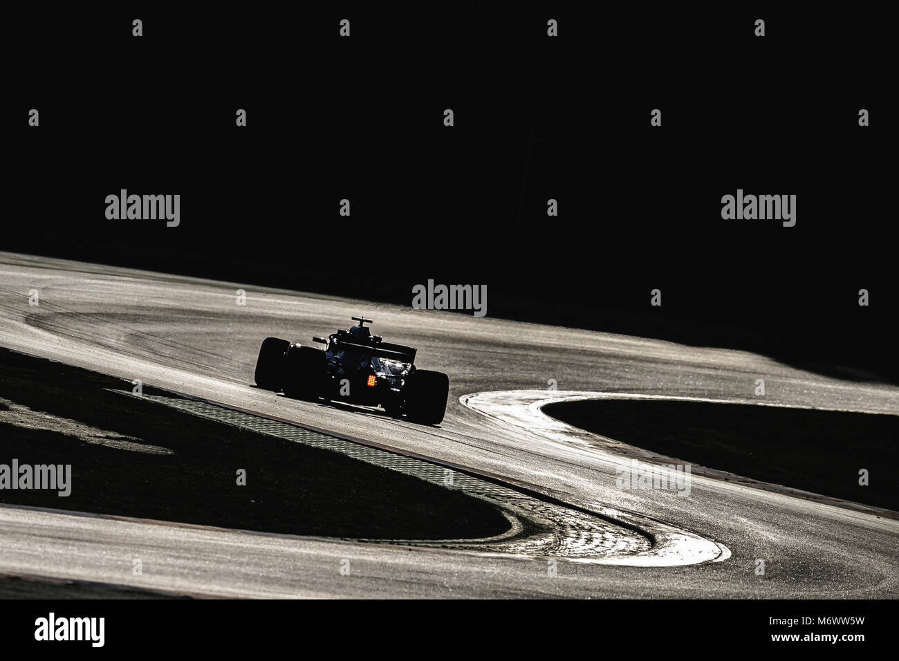 Barcelone, Espagne. 6 mars, 2018 : Sebastian Vettel (GER) disques durs dans sa Ferrari SF-71H pendant cinq jours de la Formule 1 les essais au Circuit de Catalunya Crédit : Matthias Rickenbach/Alamy Live News Banque D'Images