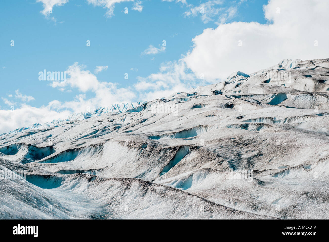 En plus de quitter le glacier Banque D'Images