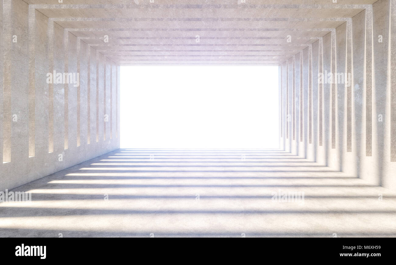 L'architecture moderne en béton background image de rendu 3D Banque D'Images