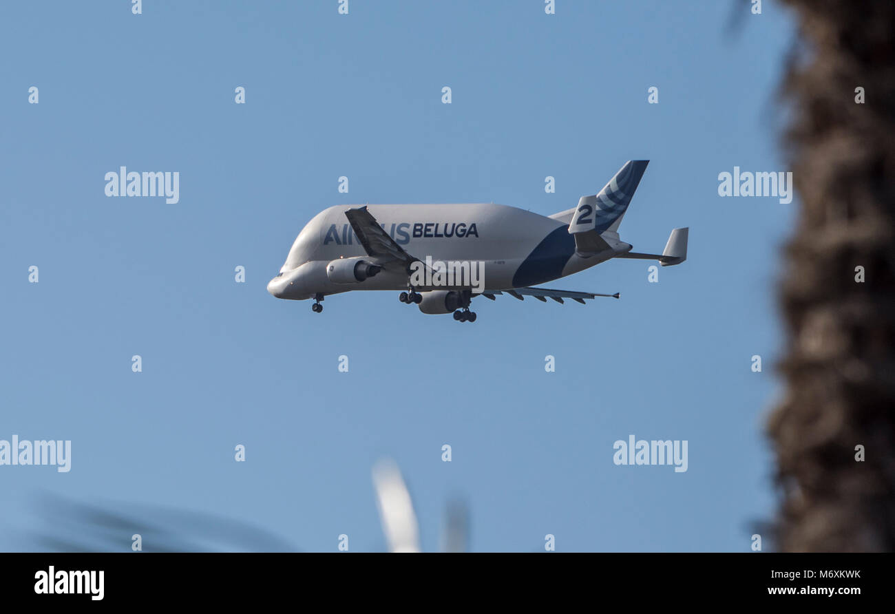 Airbus Beluga, Chester, Cheshire. Banque D'Images