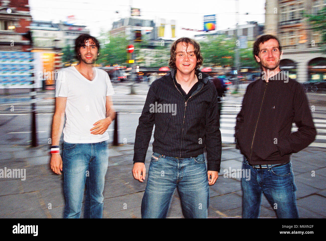 Groupe anglais Keane photographié dans Leidsekade, Amsterdam 7e juillet 2004, Pays-Bas, Europe Banque D'Images