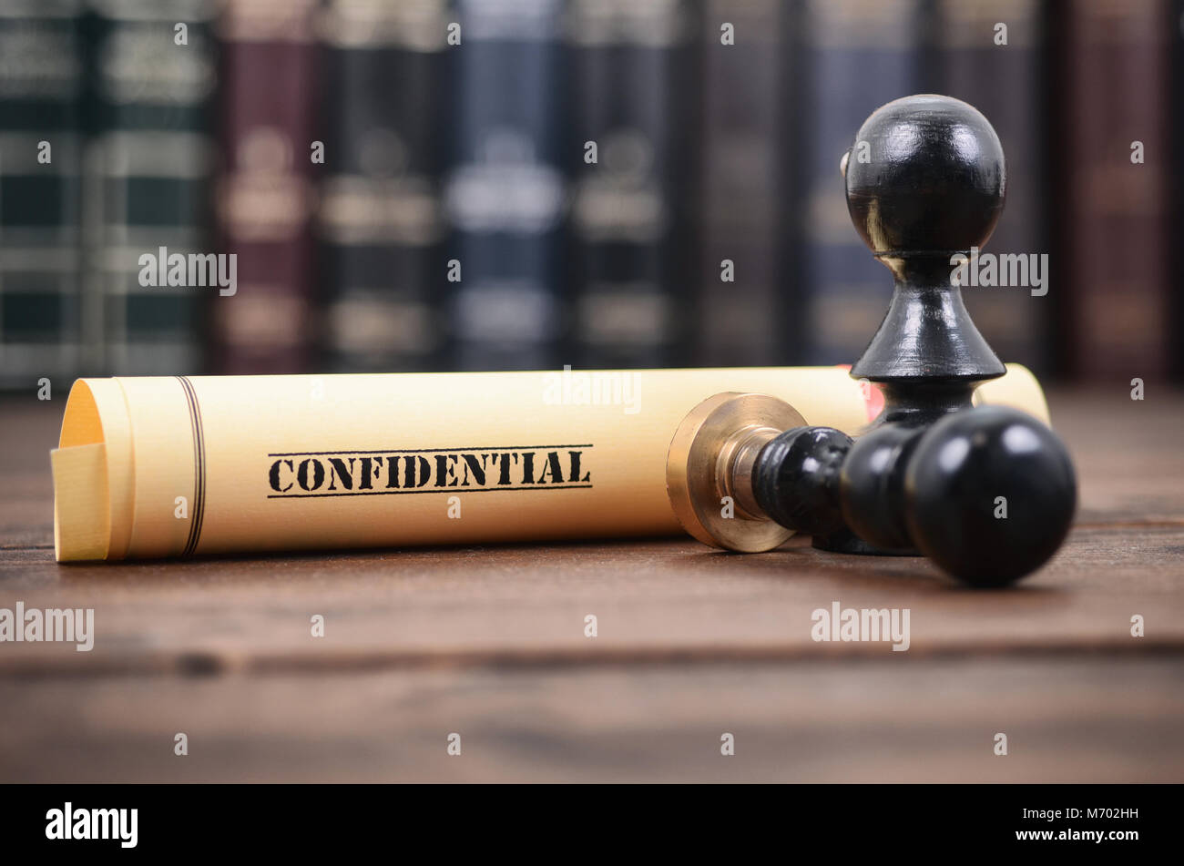 Notaire les joints , document notarié concept, fichiers confidentiels , type de documents confidentiels. Banque D'Images