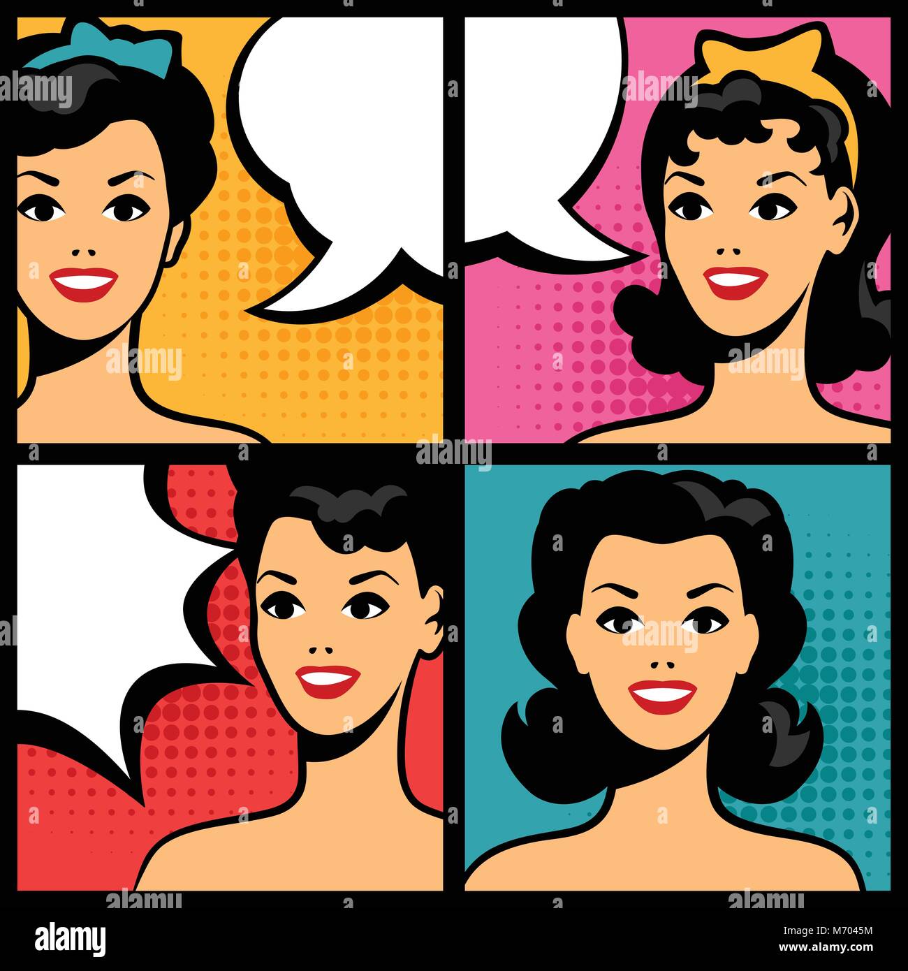 Illustration de retro in style pop art Illustration de Vecteur