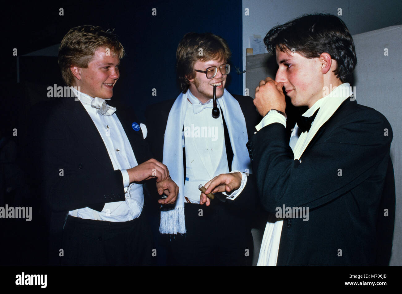 Conférence du parti conservateur à l'hiver 1985, le Blackpool Jardins conférence annuelle du parti conservateur à Blackpool avec Margaret Thatcher en tant que premier ministre et chef du parti, le parti conservateur photographie montrer au bal annuel Conference Banque D'Images