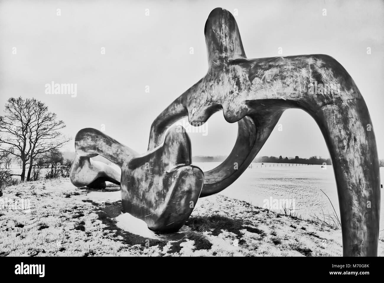 Henry Moore sculpture. Banque D'Images