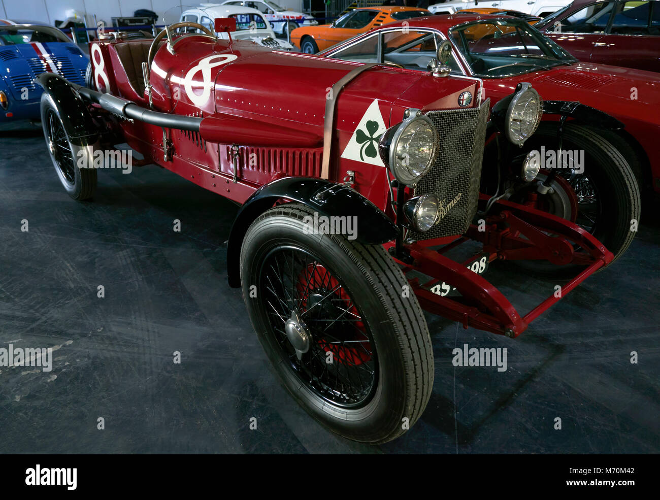 Une Alfa Romeo 1923 Targa Florio dans l'enclos de la London 2018 Classic Car Show Banque D'Images