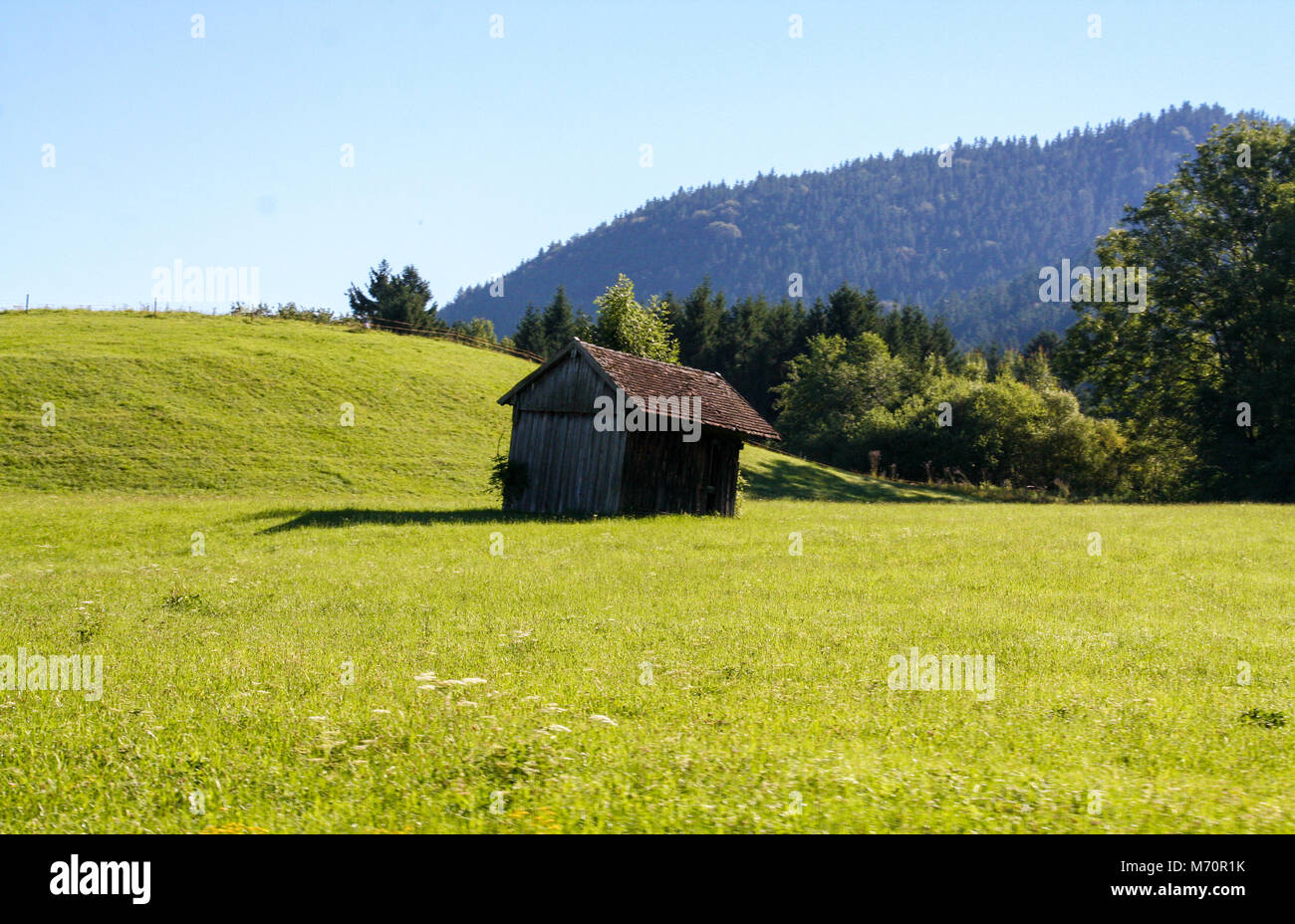 Grange en bois dans la Forêt-Noire, Allemagne Banque D'Images