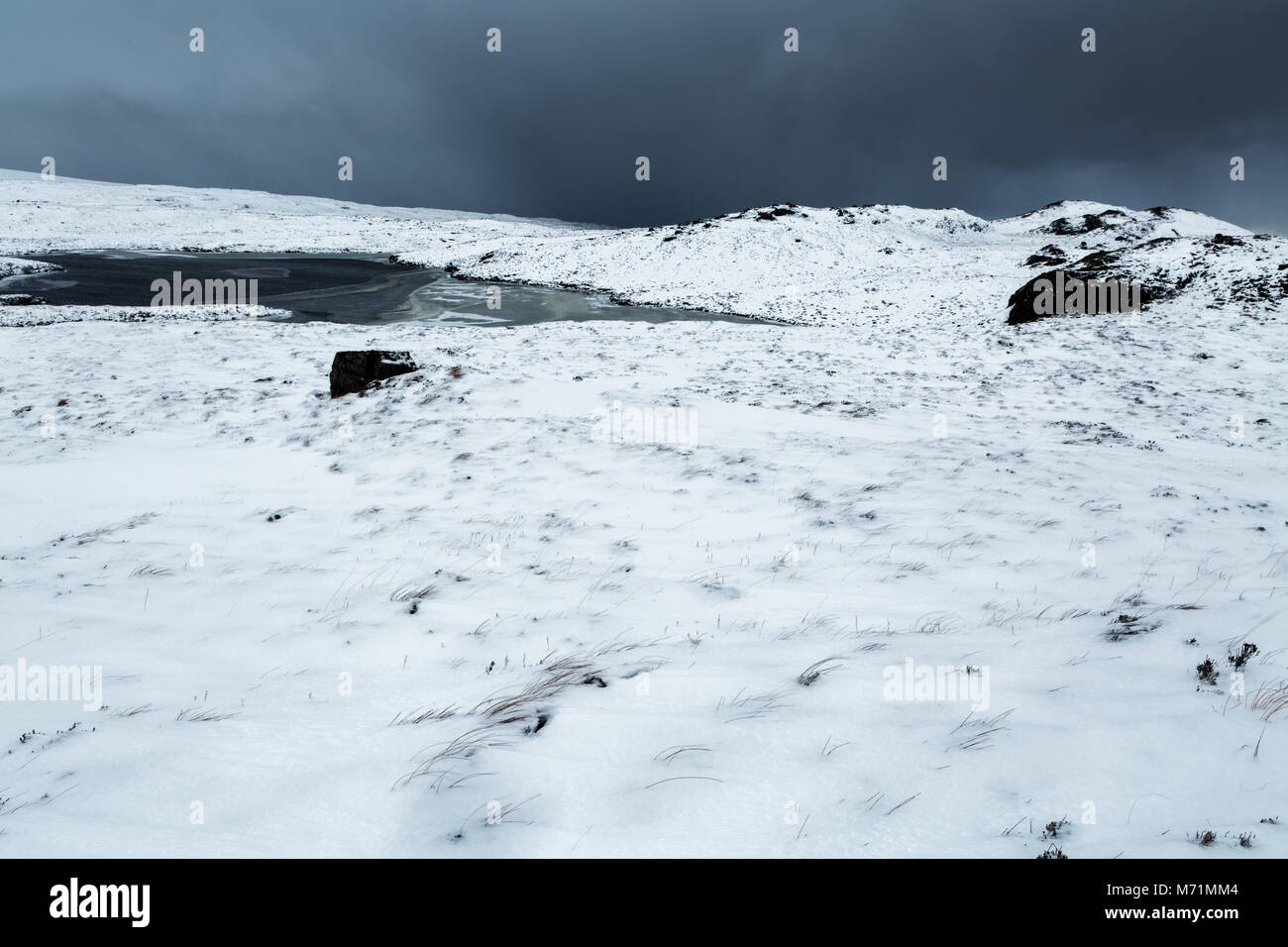 Paysage de neige, Saint-péninsule, Ecosse (entre Kenmore & Walcourt) Banque D'Images