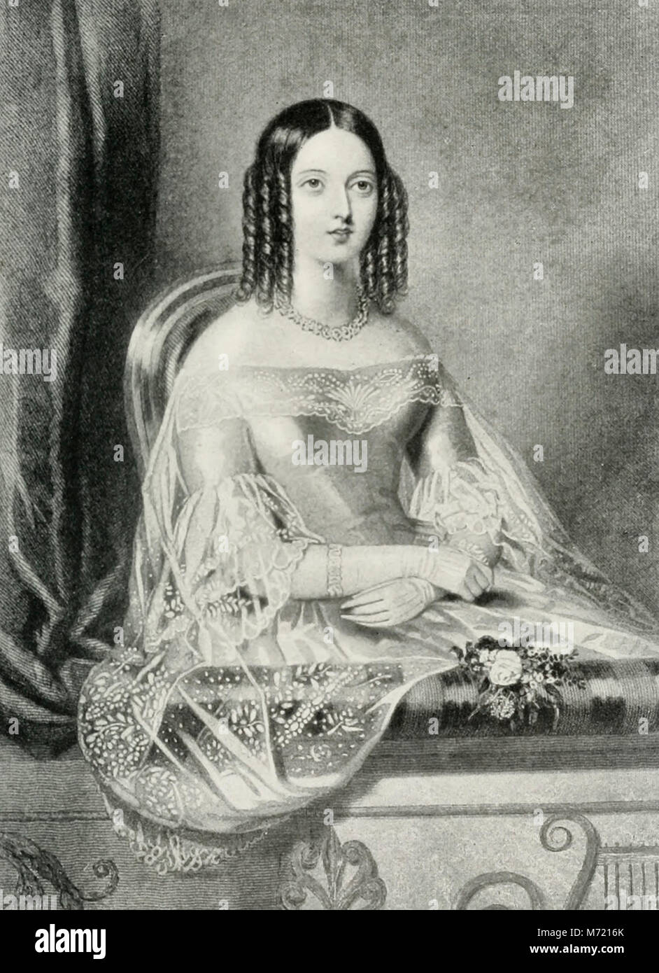 La reine Victoria en tant que jeune femme Banque D'Images