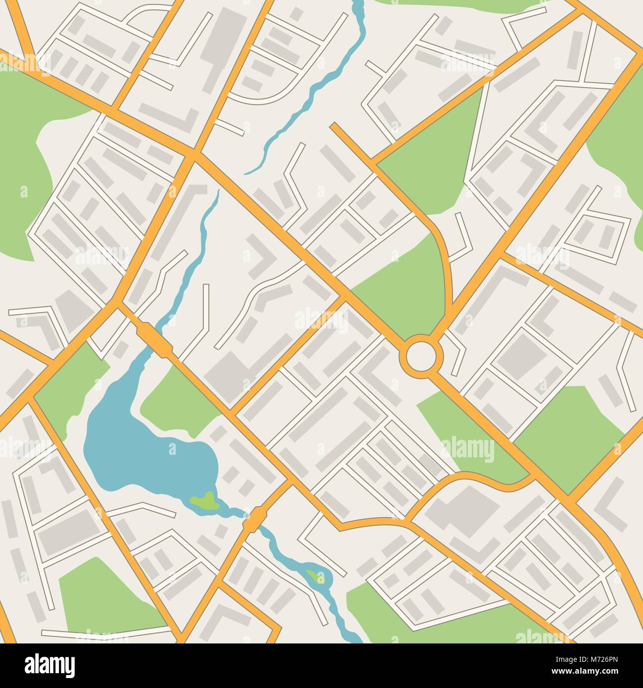 Plan de ville abstract vector background seamless pattern Illustration de Vecteur