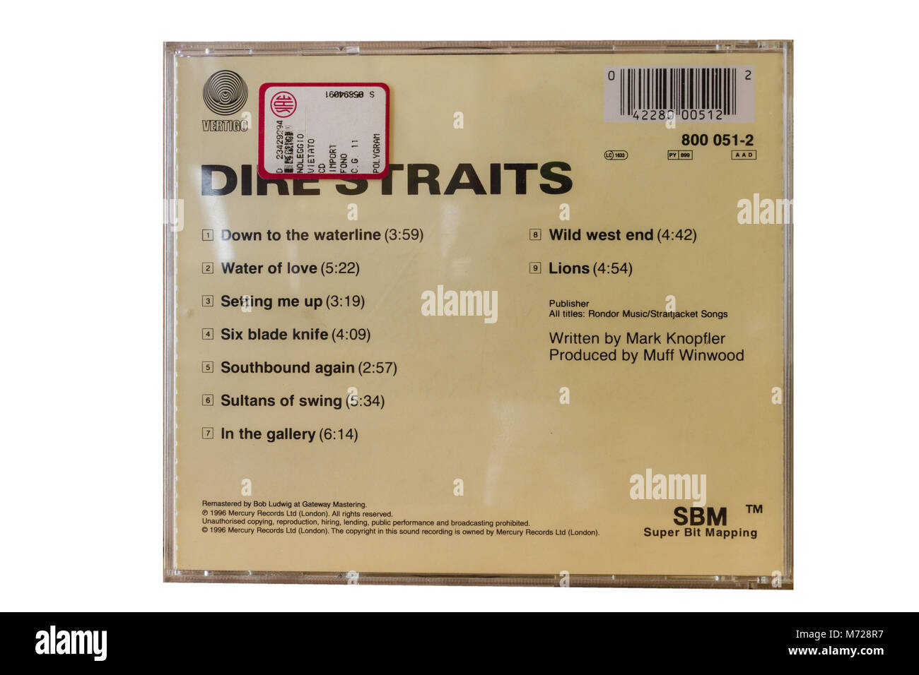 Dire Straits album original 1978 Banque D'Images