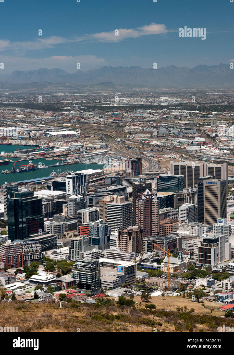 Le CBD de Cape Town en Afrique du Sud. Banque D'Images