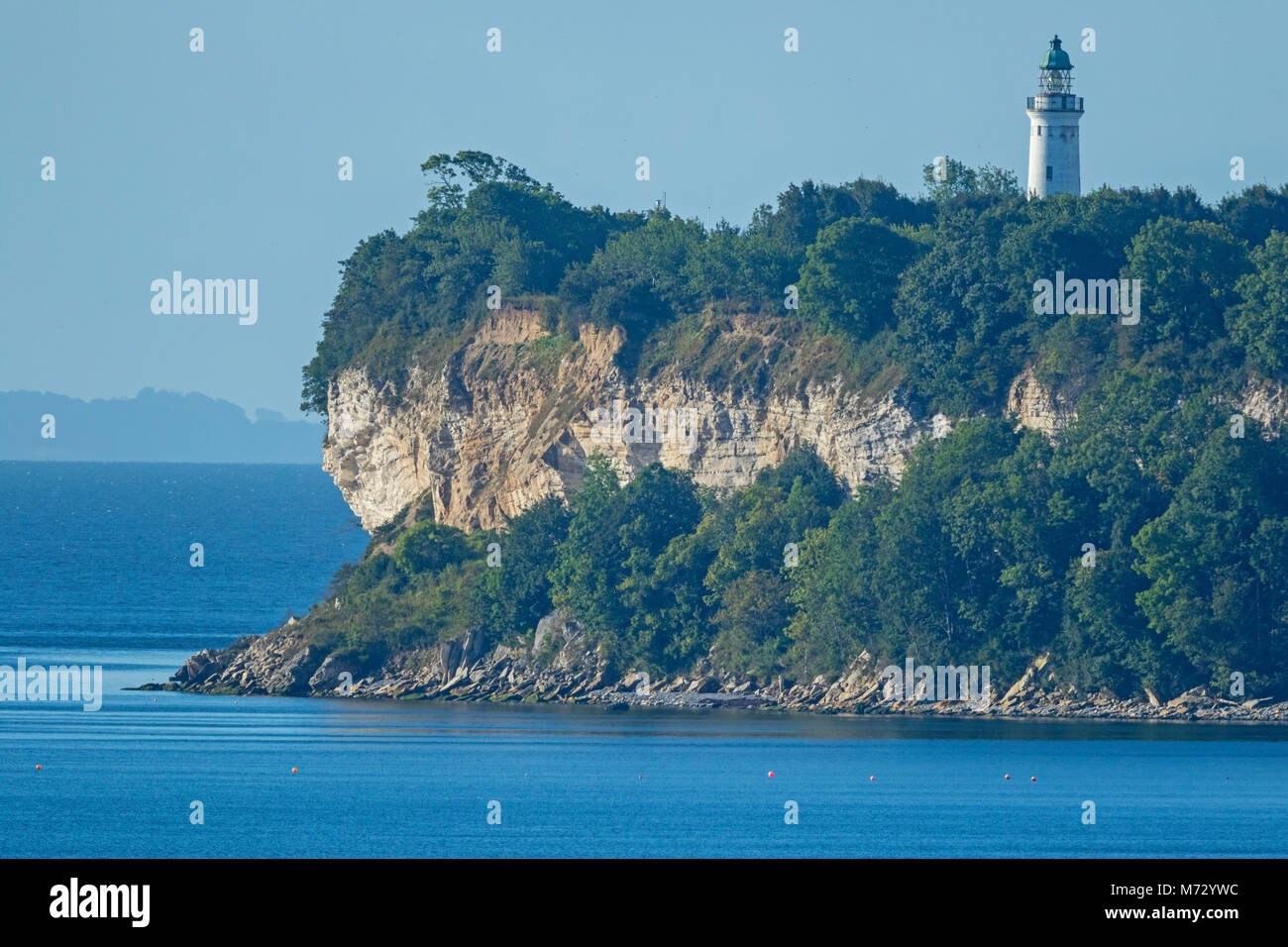 Stevns Klint a été admis à la Liste du patrimoine mondial de l'UNESCO en 2014, par Stevns Lighthouse Banque D'Images