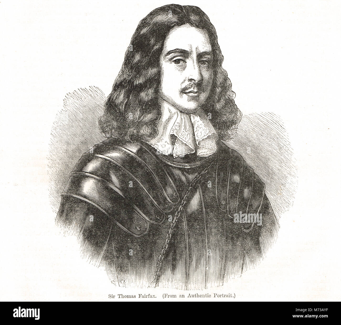 Thomas Fairfax, (1612-1671), commandant en chef pendant la Guerre Civile Anglaise Banque D'Images