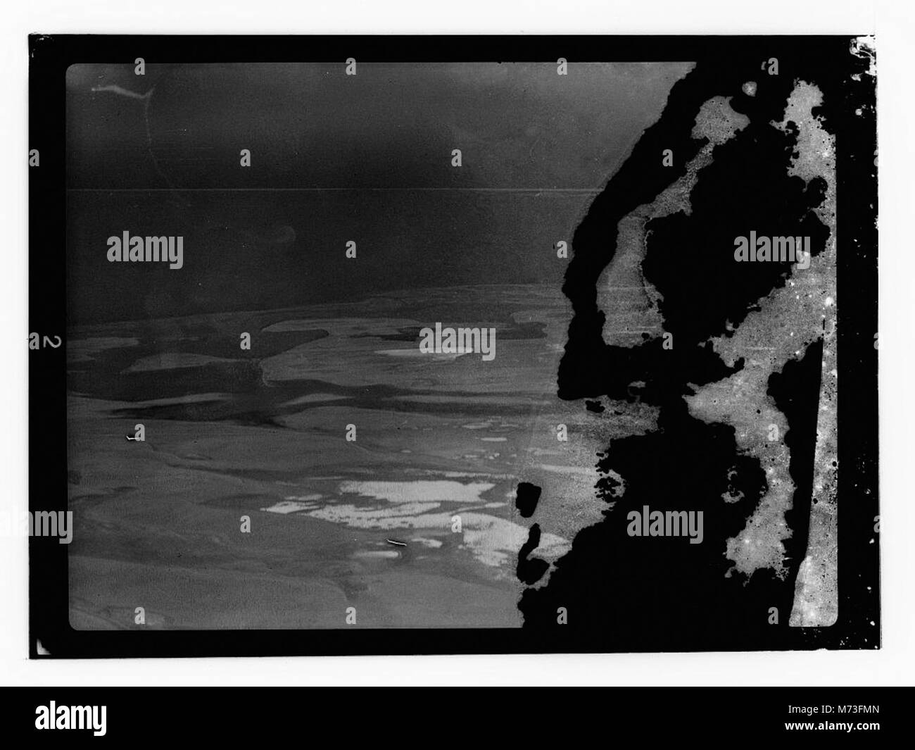 Photographies aériennes montrant la mer de Galilée, Jérusalem, le Jourdain et la ville d'Amman, capturant les principales caractéristiques géographiques de la région. Banque D'Images