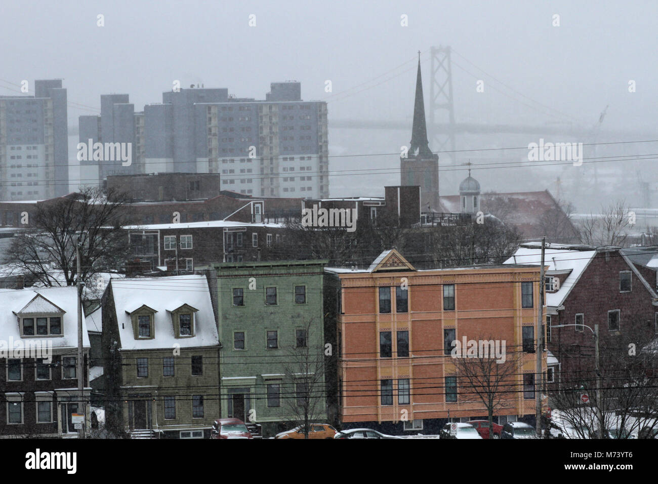 Halifax, Canada. Mar 8, 2018. A la fin de l'hiver amène à météo Tempête malpropre Halifax, N.-É., Mars 08, 2018. Credit : Lee Brown/Alamy Live News Banque D'Images