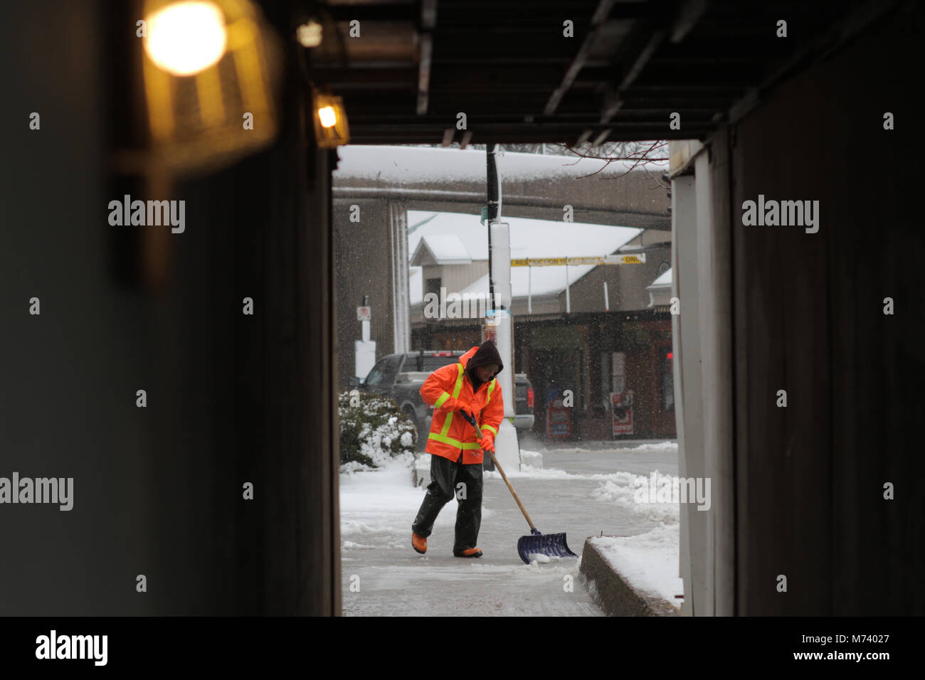 Halifax, Canada. Mar 8, 2018. A la fin de l'hiver amène à météo Tempête malpropre Halifax, N.-É., Mar. 08, 2018.Crédit : Lee Brown/Alamy Live News Banque D'Images