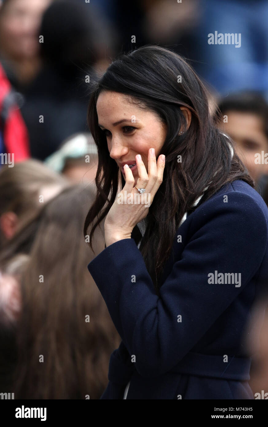 Birmingham, UK. 8 mars, 2018. Son Altesse Royale le prince Harry (Pays de Galles) et Meghan Markle, un bain de foule sur la Journée internationale des femmes à Birmingham au Millennium Point, Birmingham, le 8 mars 2018. Crédit : Paul Marriott/Alamy Live News Banque D'Images
