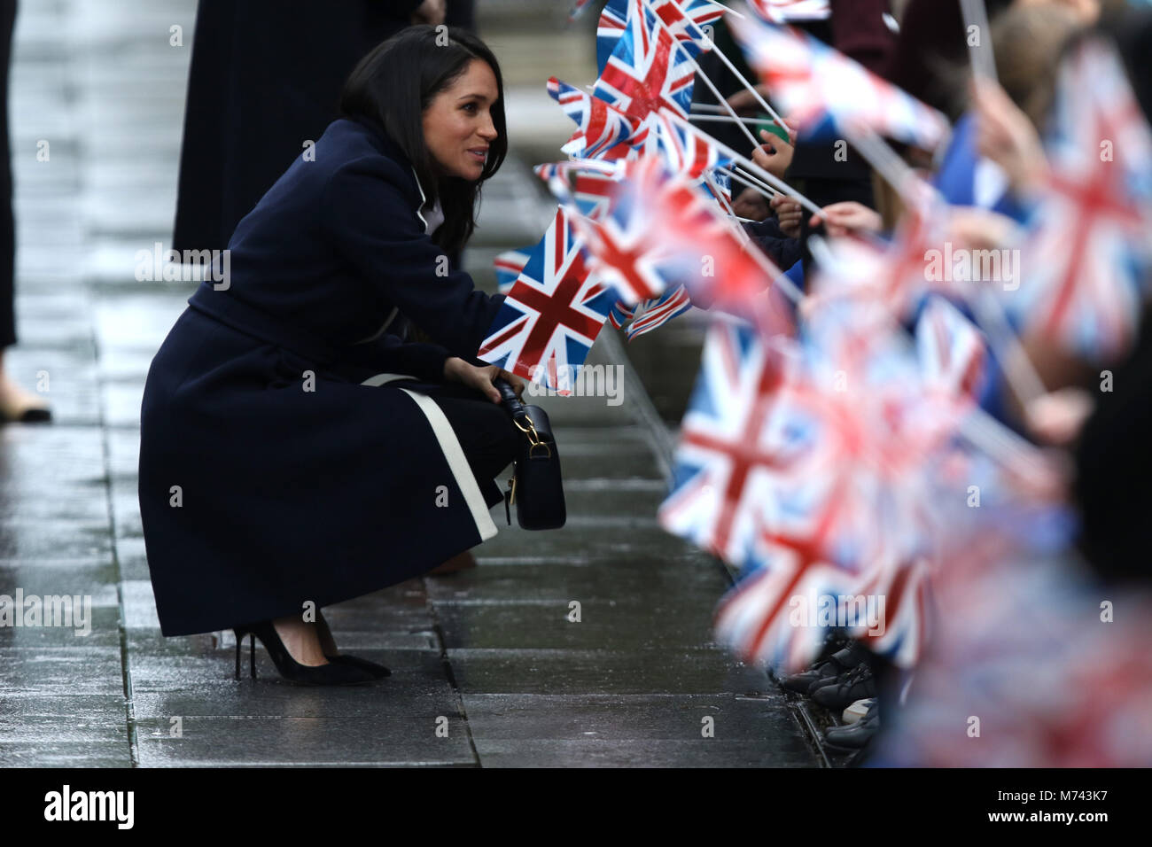Birmingham, UK. 8 mars, 2018. Son Altesse Royale le prince Harry (Pays de Galles) et Meghan Markle, un bain de foule sur la Journée internationale des femmes à Birmingham au Millennium Point, Birmingham, le 8 mars 2018. Crédit : Paul Marriott/Alamy Live News Banque D'Images