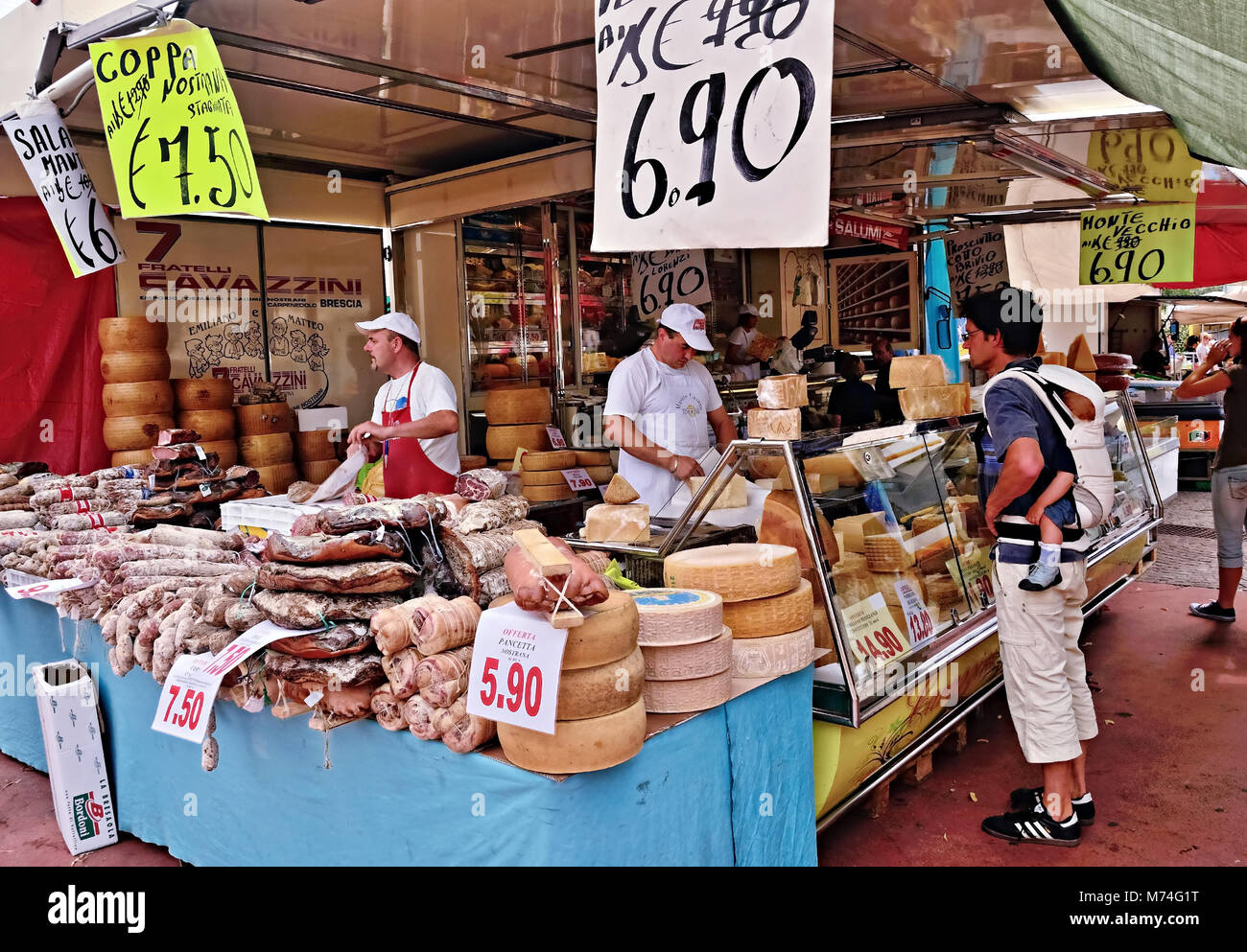 Blocage de la viande et au fromage Banque D'Images