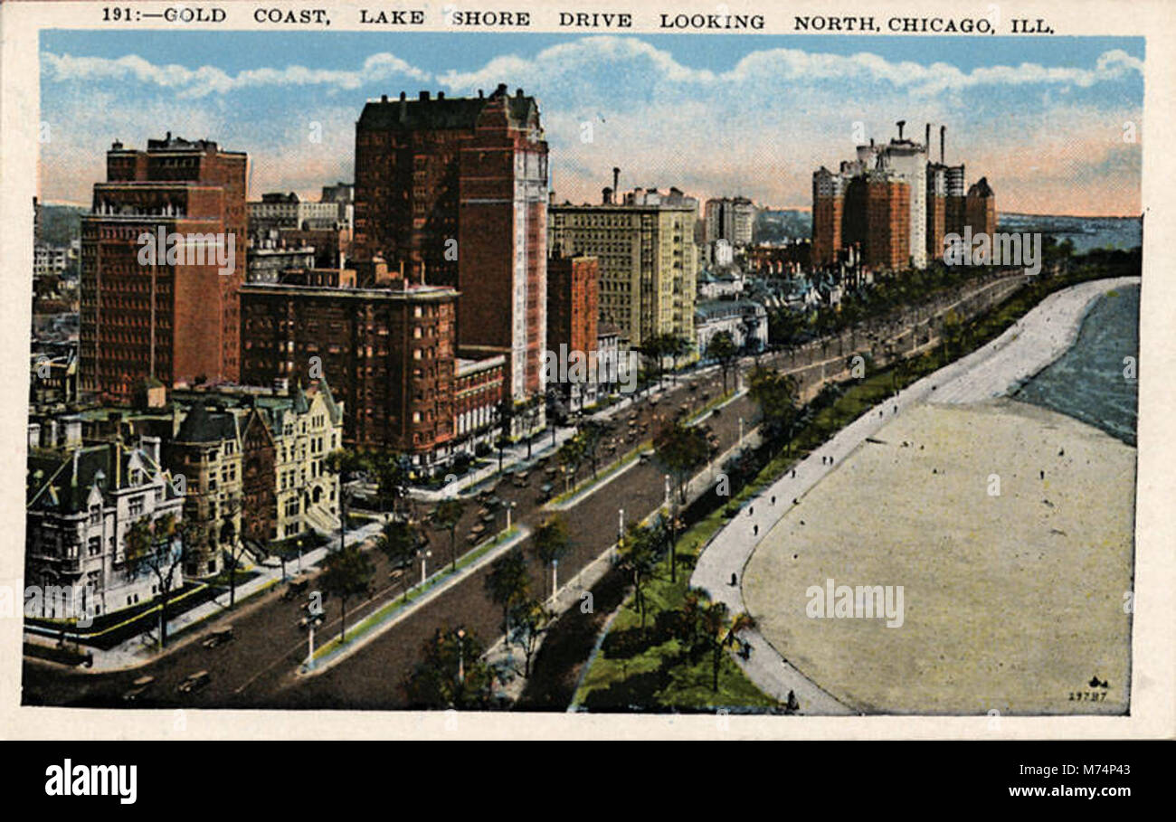 Côte d'or, Lake Shore Drive à Chicago, Illinois, du NPAR (416005) Banque D'Images