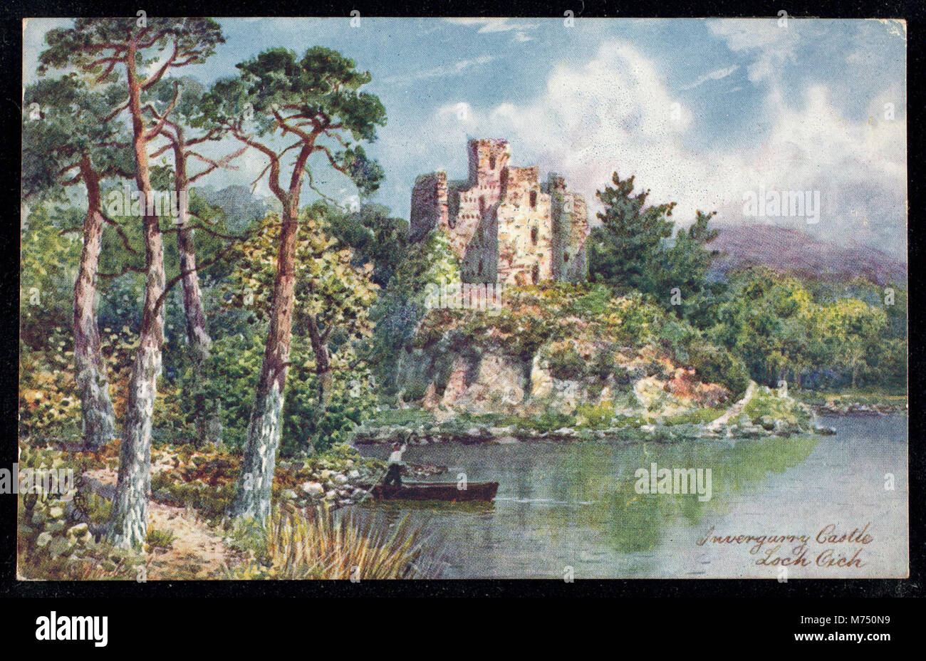 Invergarry Castle Loch Oich NPAR (441144) Banque D'Images