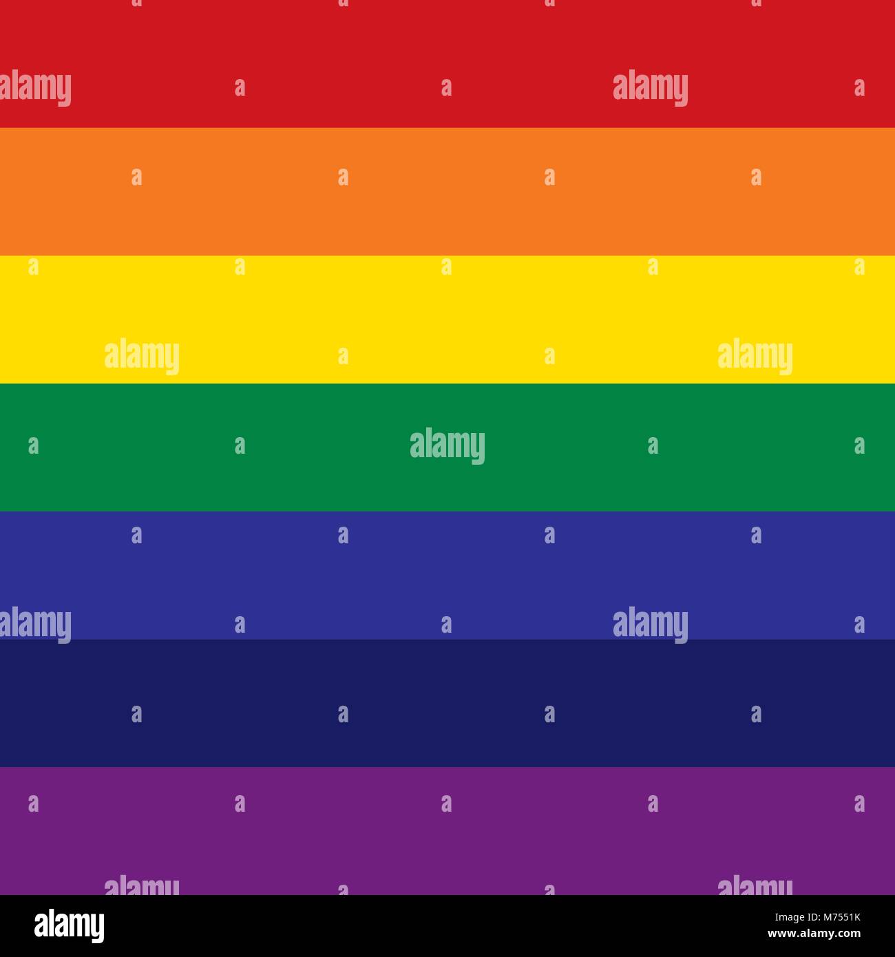 Couleurs arc-en-ciel : rouge, orange, jaune, vert, bleu, indigo, Violet Illustration de Vecteur