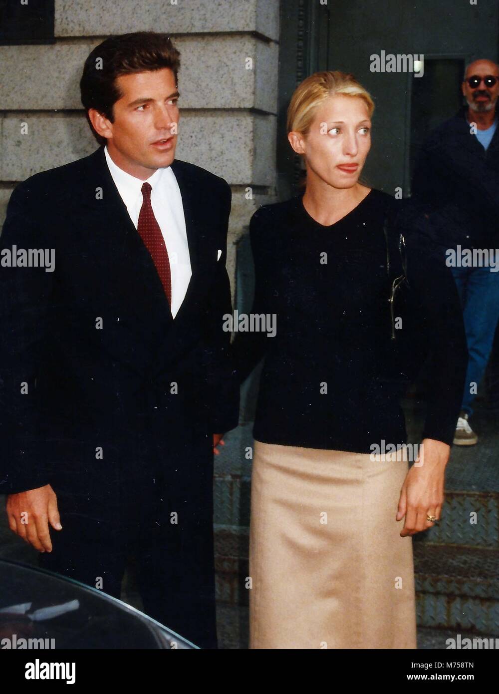 John Kennedy & femme Carolyn Bessette 1996 Photo de John Barrett-PHOTOlink Banque D'Images