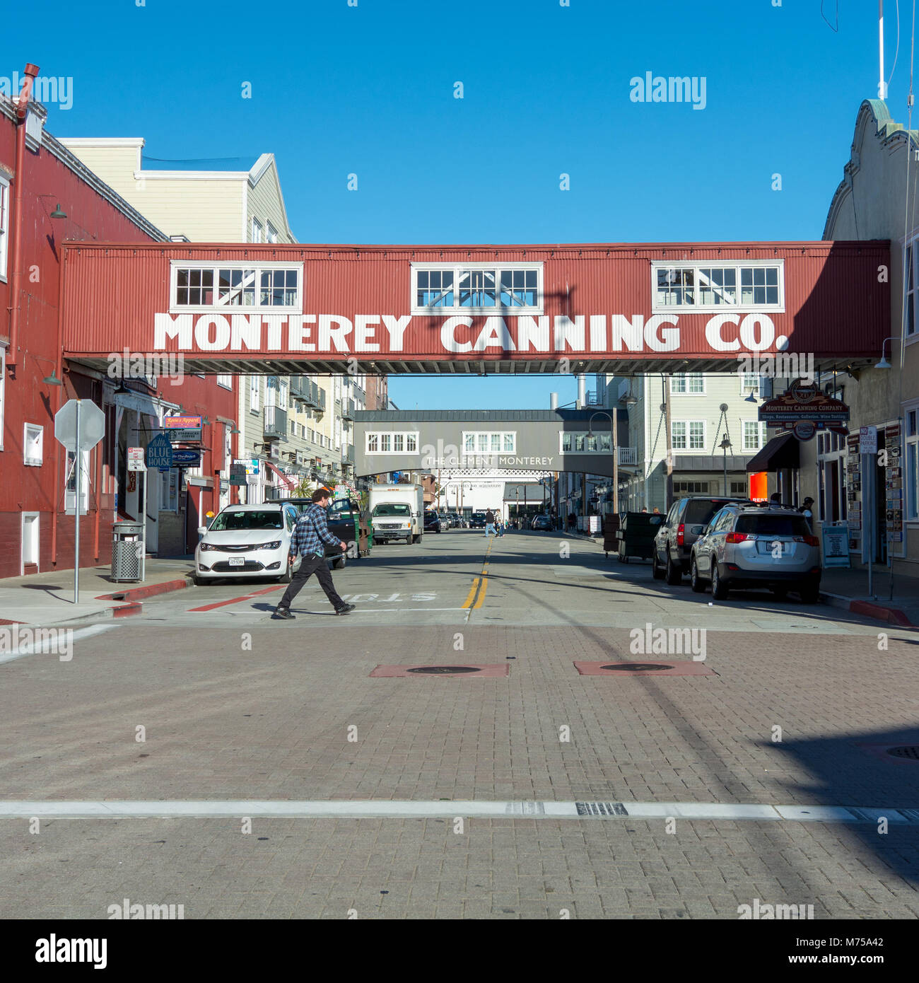 Monterey, CA - 18 février 2018. Monterey Canning Company dans Cannery row est une attraction touristique populaire dans la ville et a été une conserverie de sardines Banque D'Images