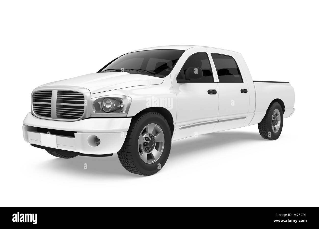 Pickup Truck Isolated Banque D'Images