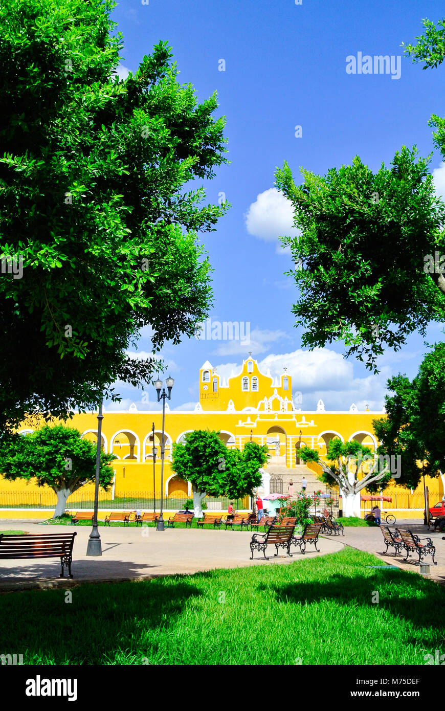 Couvent de San Antonio de Padua, Izamal, Yucatan, Mexique Banque D'Images