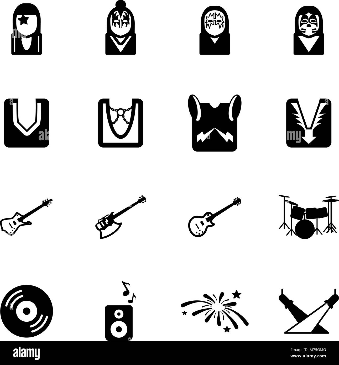 Icônes Kiss Illustration de Vecteur