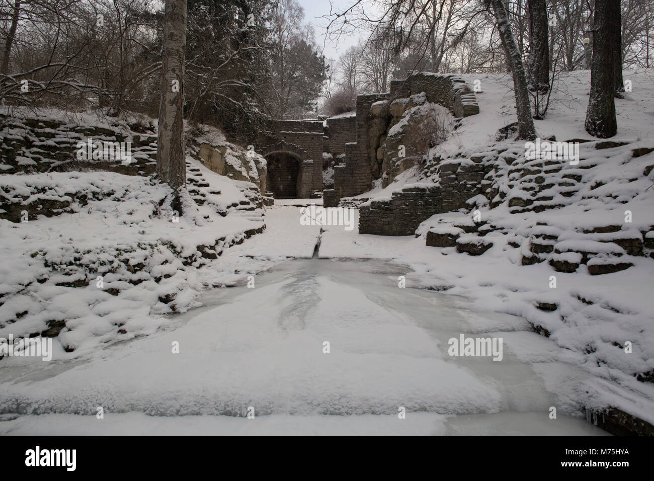 Silver Spring Cave dans Toila Park Banque D'Images