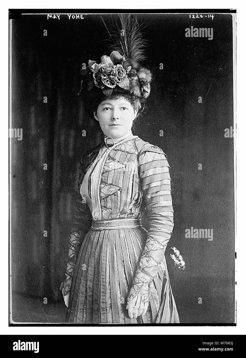 May Yohe est une actrice et chanteuse américaine, connue pour ses performances sur scène et connue pour son mariage avec le compositeur britannique Sir Arthur Sullivan. Elle a acquis une renommée aux États-Unis et au Royaume-Uni au cours de sa carrière. Banque D'Images