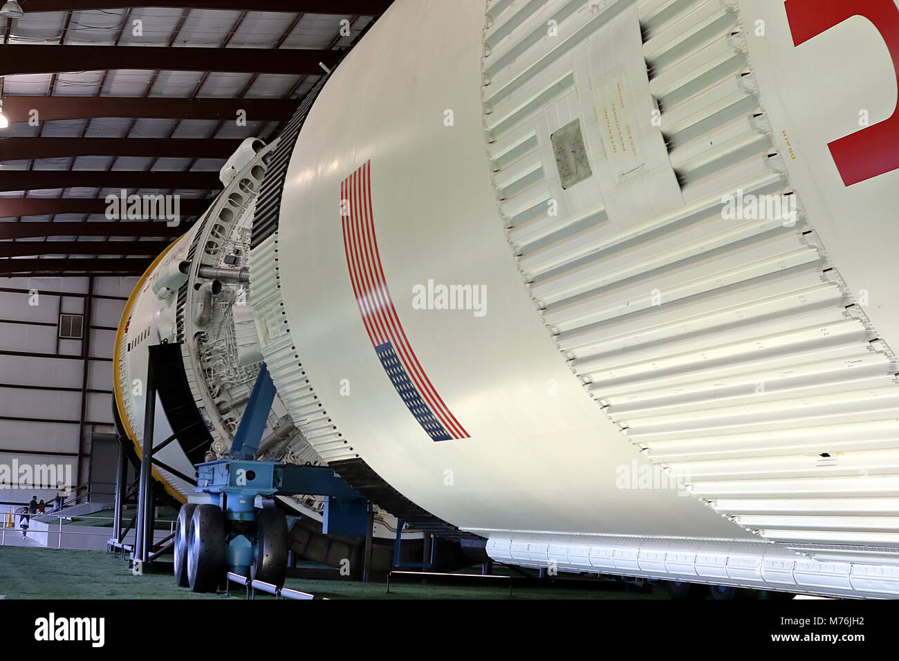 HOUSTON, Texas, USA - 25 NOVEMBRE 2017 : la fusée park à Lyndon B. Johnson Space Center à Houston, Texas Banque D'Images