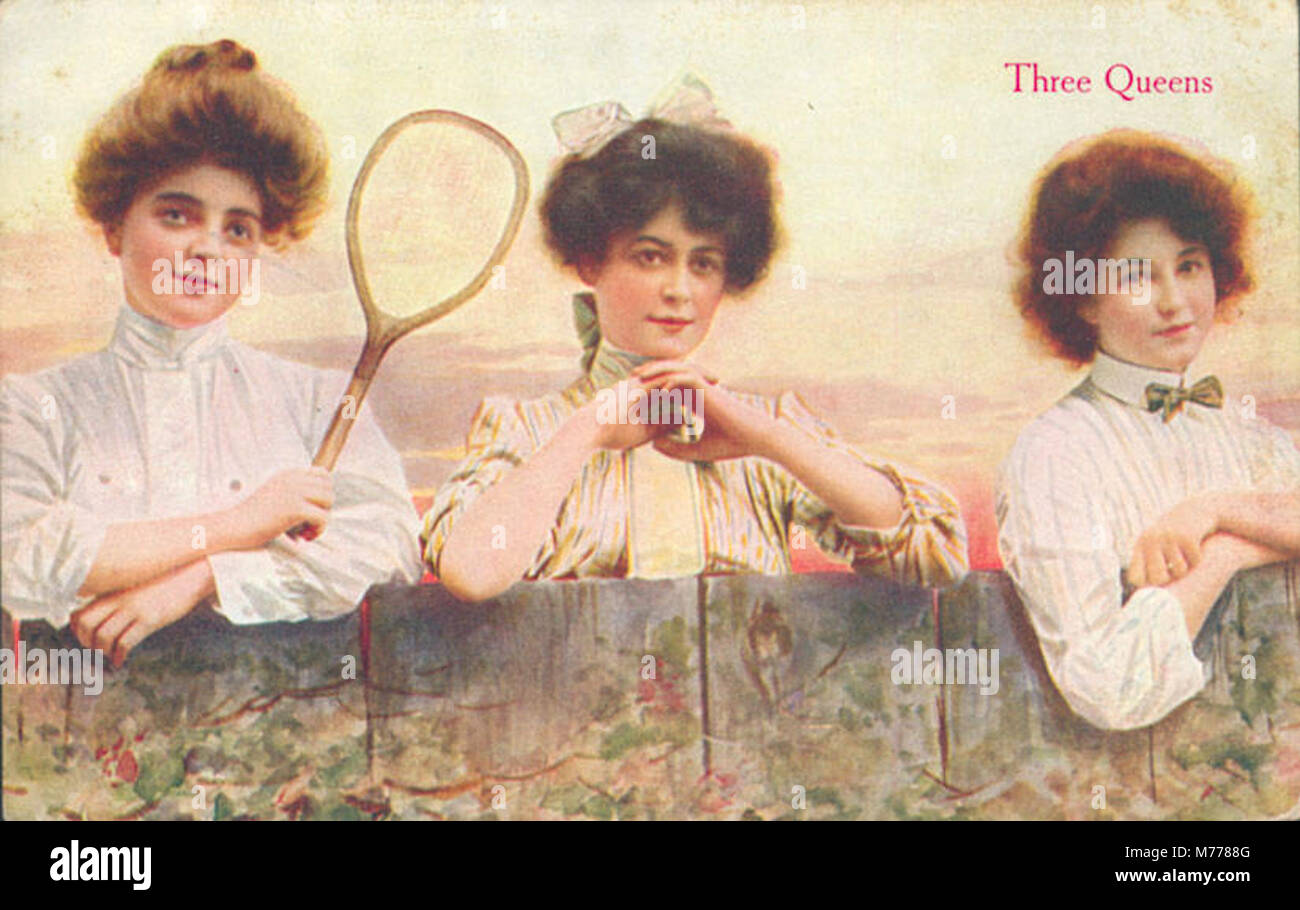 Une image représentant trois navires, appelés les « Three Queens », qui sont peut-être les RMS Queen Mary, RMS Queen Elizabeth et RMS Queen Elizabeth 2, montrant leur histoire maritime emblématique. Banque D'Images