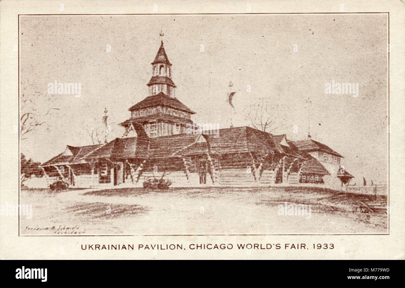 Pavillon ukrainien, Chicago Worlds Fair, 1933 NEN (416210) Banque D'Images