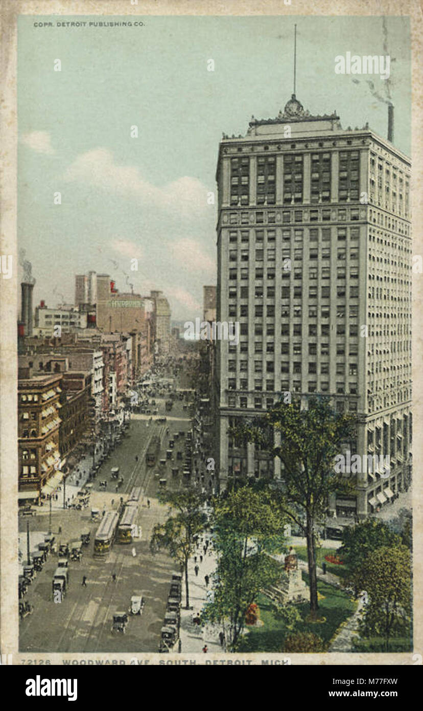 Woodward Ave, Sud, David Whitney Bldg, architectes Graham, Burnham & Co (NEN 1981) Banque D'Images