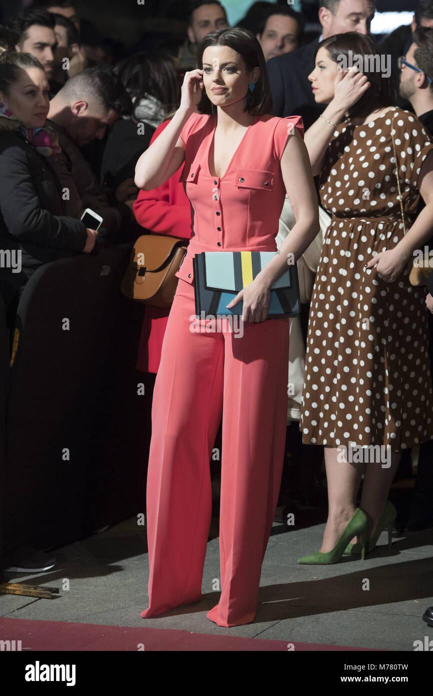 Madrid, Espagne. 07Th Mar, 2018. Adriana Torrebejano à la première de 'Loving Pablo' de Madrid, 07.03.2018 | Verwendung weltweit Credit : dpa/Alamy Live News Banque D'Images