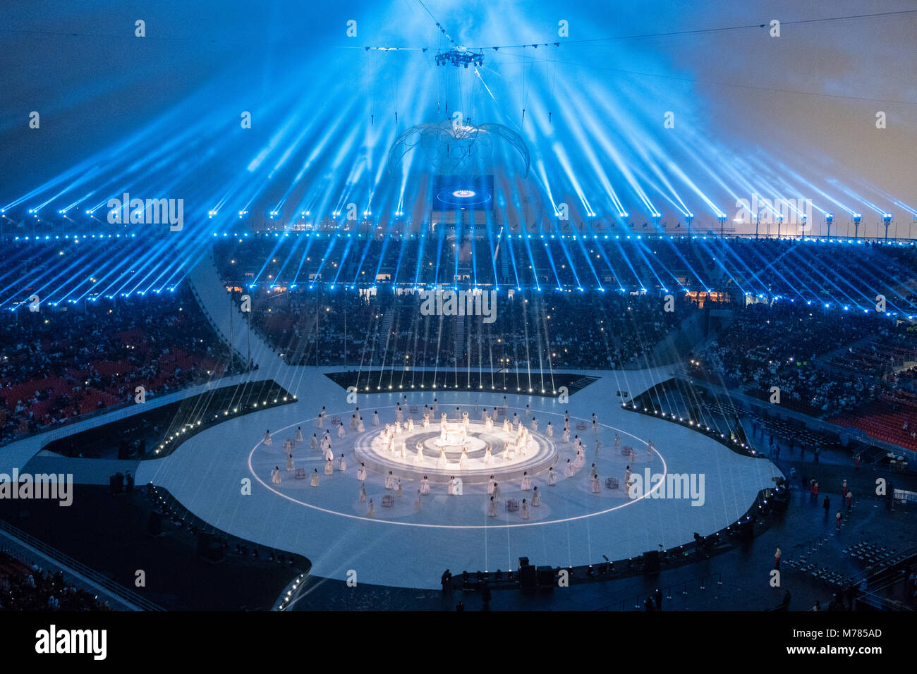 Pyeongchang, Corée du Sud. Mar 9, 2018. Cérémonie d'ouverture des Jeux paralympiques d'hiver Crédit : Marco Ciccolella/Alamy Live News Banque D'Images