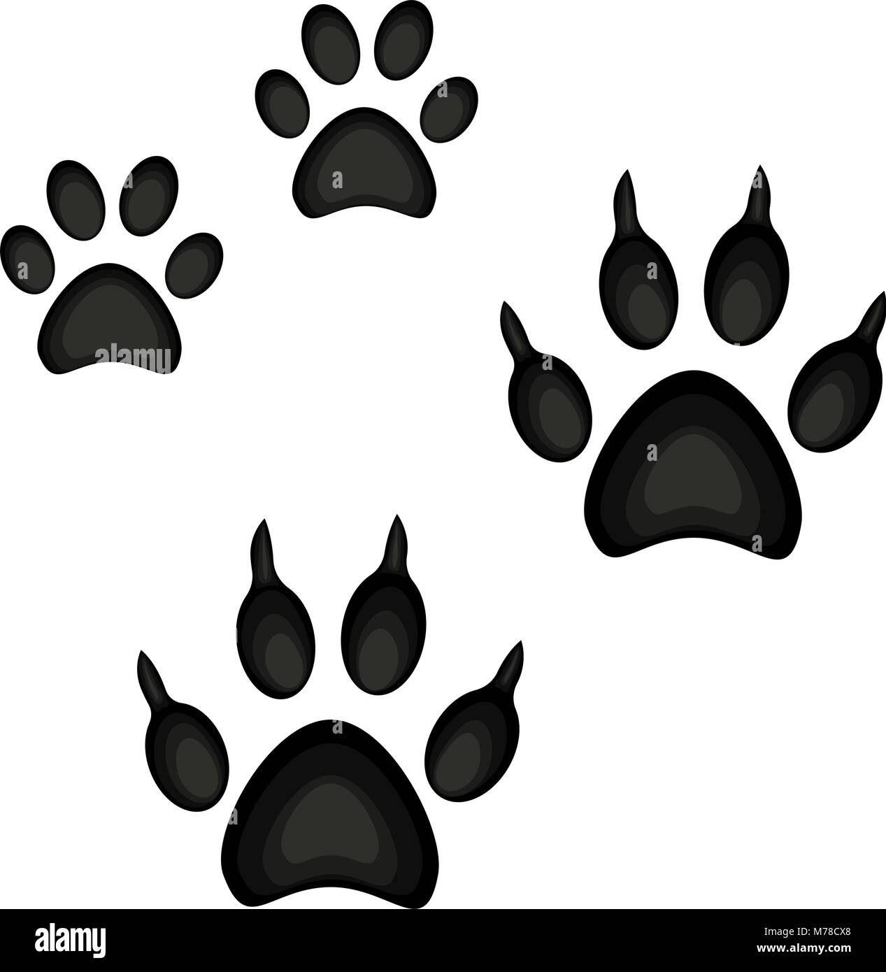 Cartoon Couleur Chat Chien Empreinte De Patte Icon Set Poster Vector Illustration Sur Le Theme Des Animaux De La Carte Cadeau Flyer Certificat Ou Banniere Logo Icone Patch Image Vectorielle Stock Cartoon Couleur Chat Chien Empreinte De Patte Icon Set Poster Vector Illustration Sur Le Theme Des Animaux De La Carte Cadeau Flyer Certificat Ou Banniere Logo Icone Patch Image Vectorielle Stock
