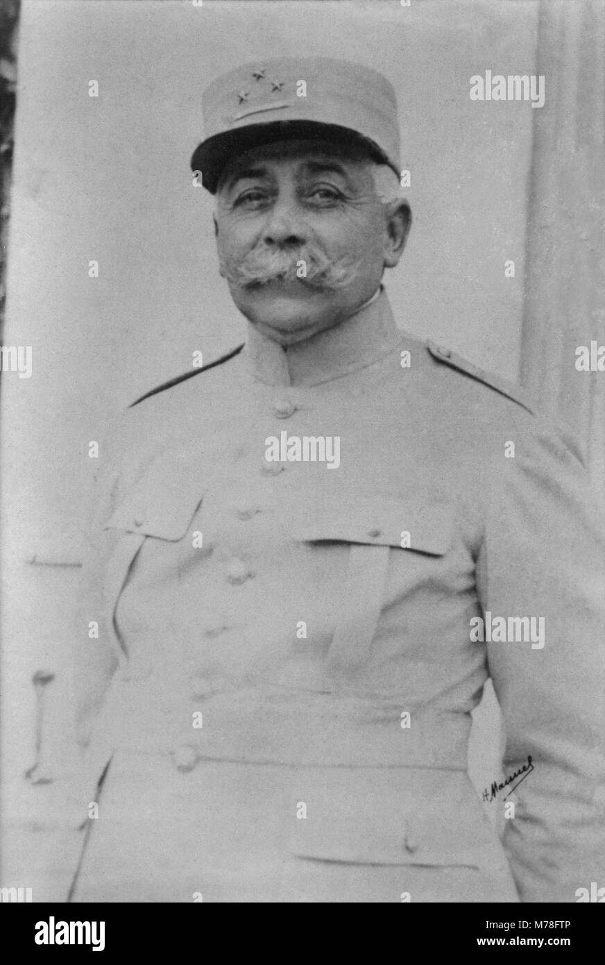 Portrait du général Anthoine ( 1860 - 1944 ) - photographie par Henri Manuel ( 1874 - 1947 ) Banque D'Images