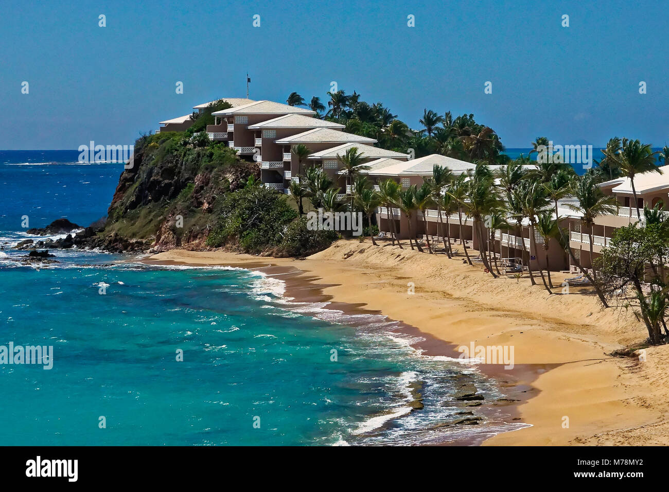 Curtain Bluff, Antigua-et-Barbuda Banque D'Images