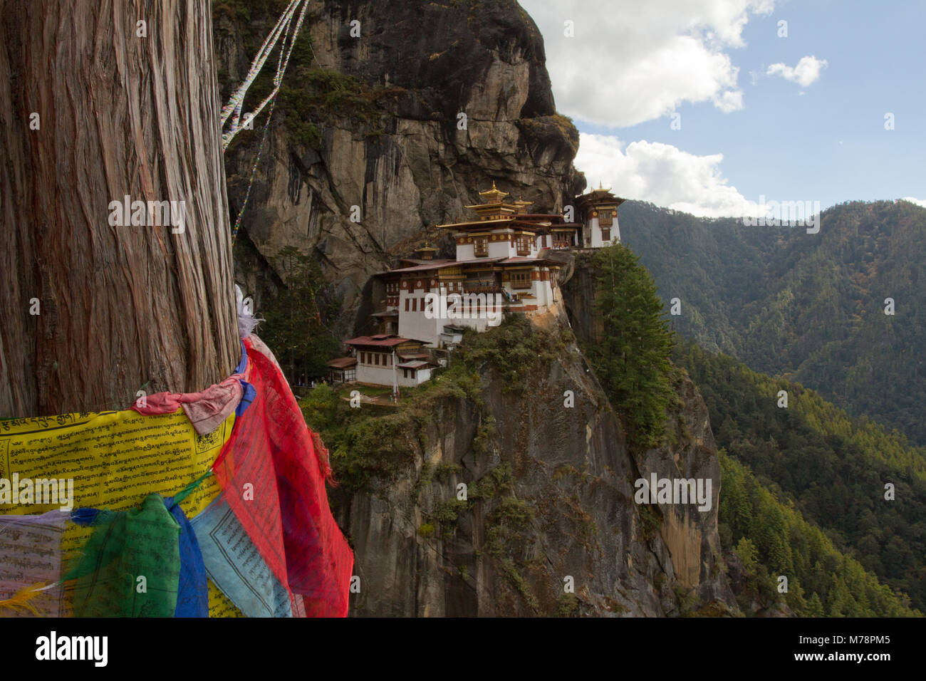 Le Taktsang (NEST) Tigres Monastère, Paro, Bhoutan, Himalaya, Asie Banque D'Images