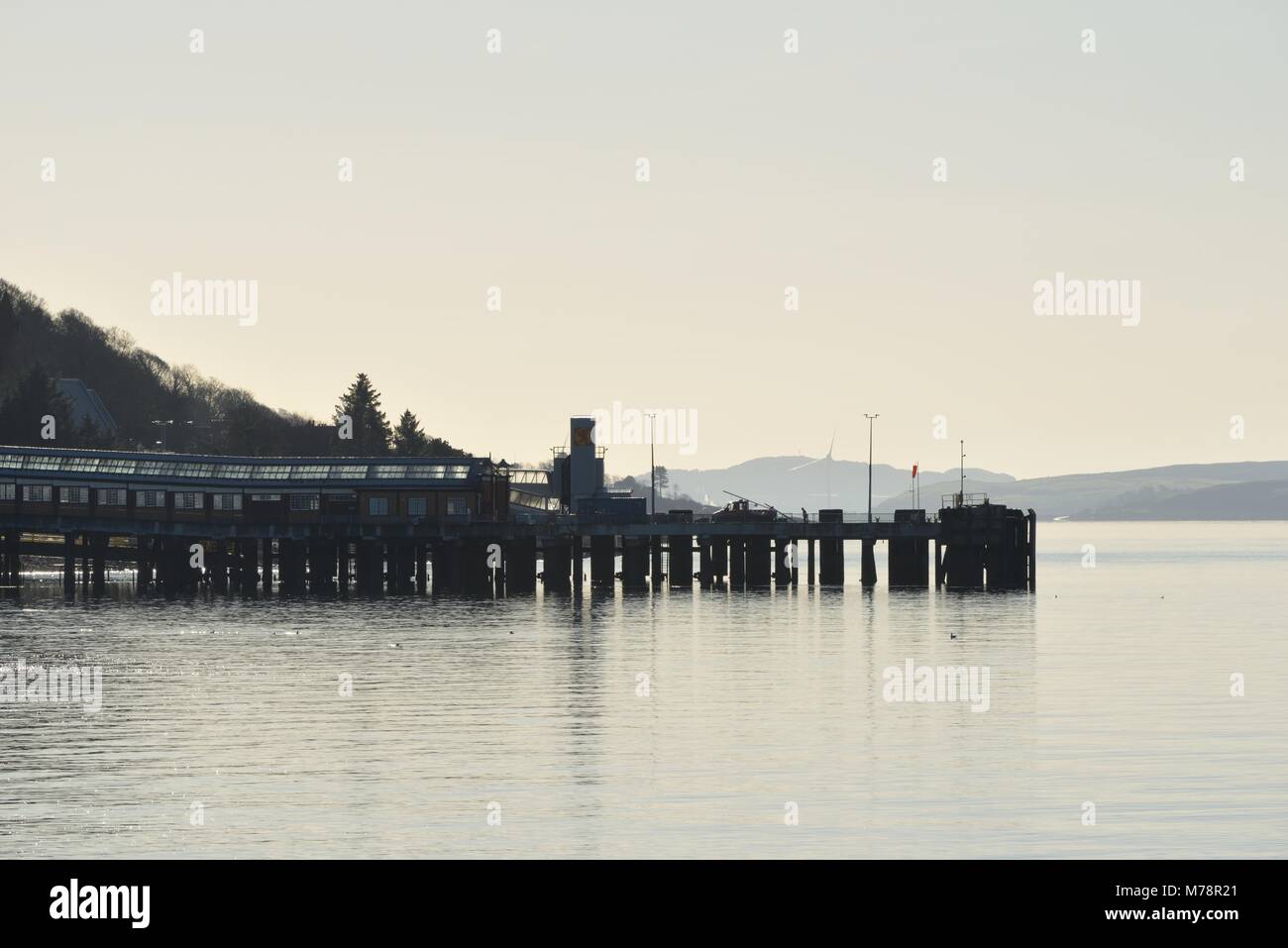 Wemyss Bay pier sur le Firth of Clyde, côte ouest de l'Ecosse, Royaume-Uni Banque D'Images