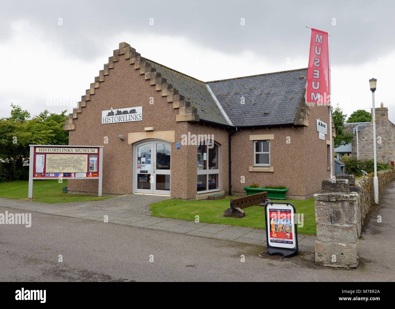 Un petit Historylinks Musée dans la ville de Dornoch, Sutherland, Scotland, UK Banque D'Images