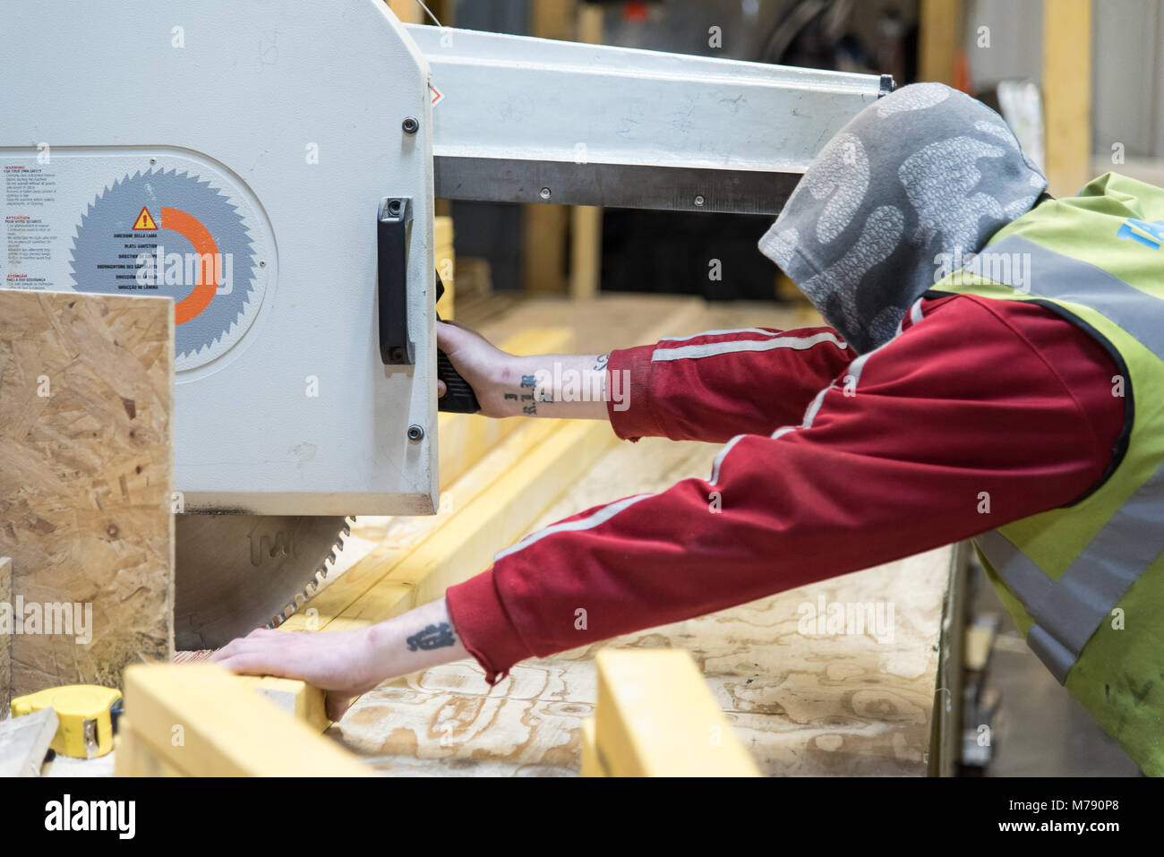 Fabricant de bois en UK Banque D'Images