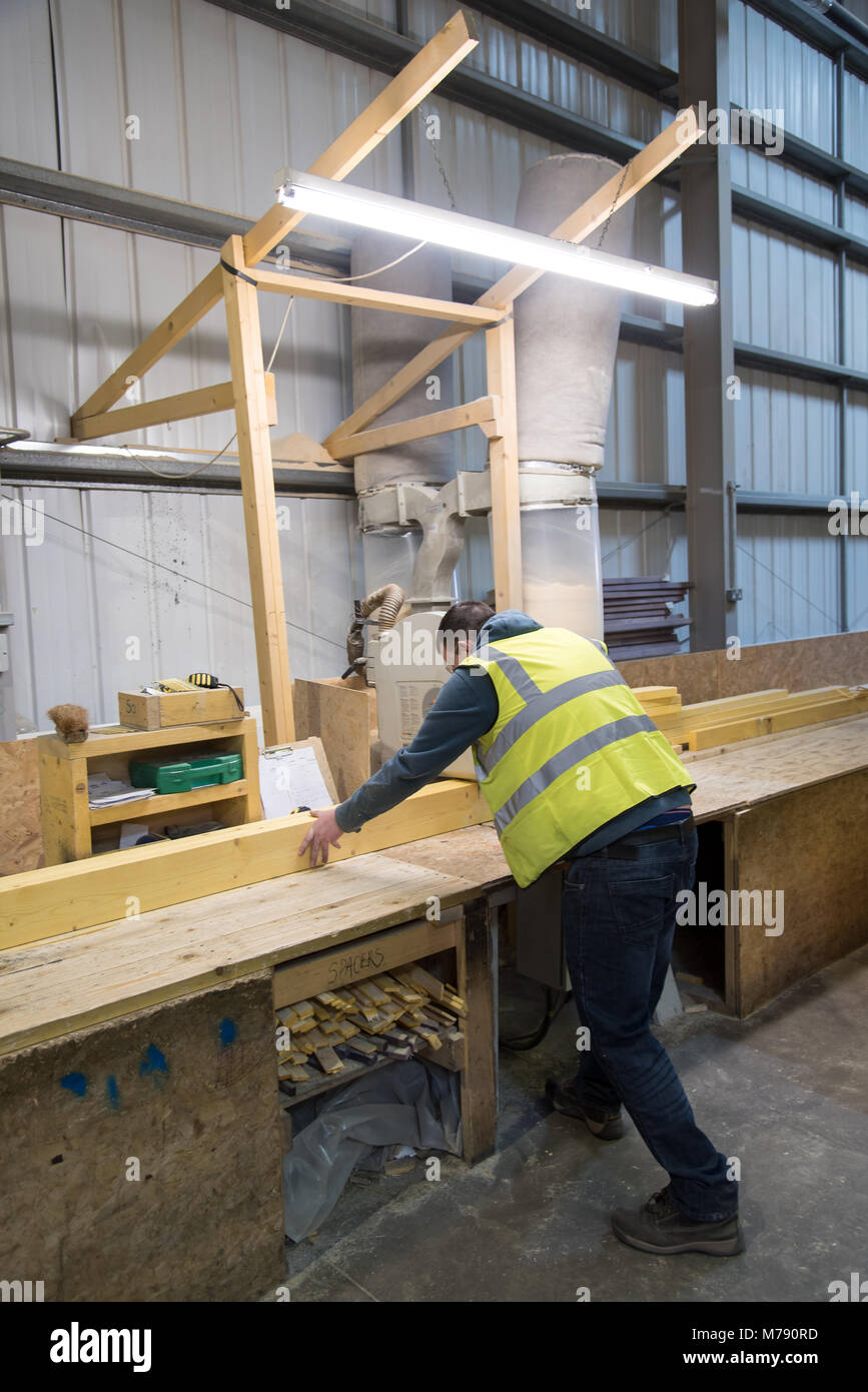 Fabricant de bois en UK Banque D'Images