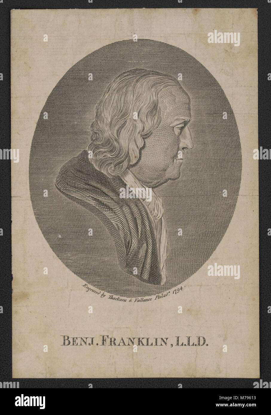 Un portrait de Benjamin Franklin, montré dans ses dernières années en tant qu'homme d'État, scientifique et intellectuel distingué. L'image reflète ses contributions à l'indépendance américaine, à la diplomatie et aux innovations scientifiques, incarnant son héritage en tant que père fondateur. Banque D'Images