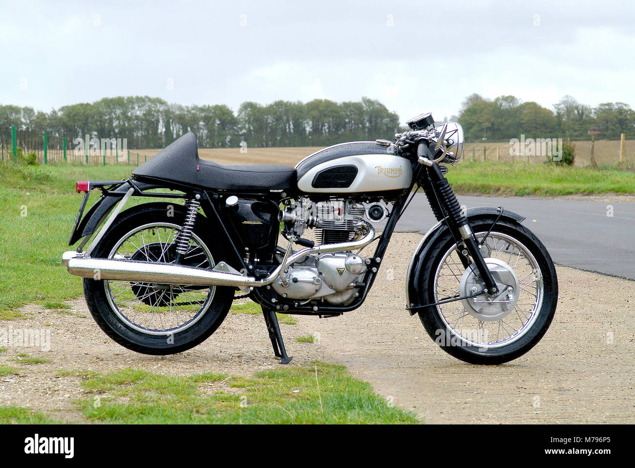 1970 650cc Triumph Thruxton Replica Banque D'Images